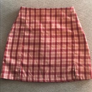 Pacsun Mini plaid skirt